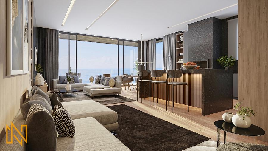 Apartamento com 04 suítes frente mar na Praia Brava