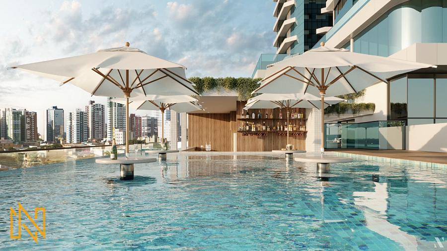 Apartamento Novo com 4 Suítes e de 3 a 4 Vagas no Centro em Balneário Camboriú