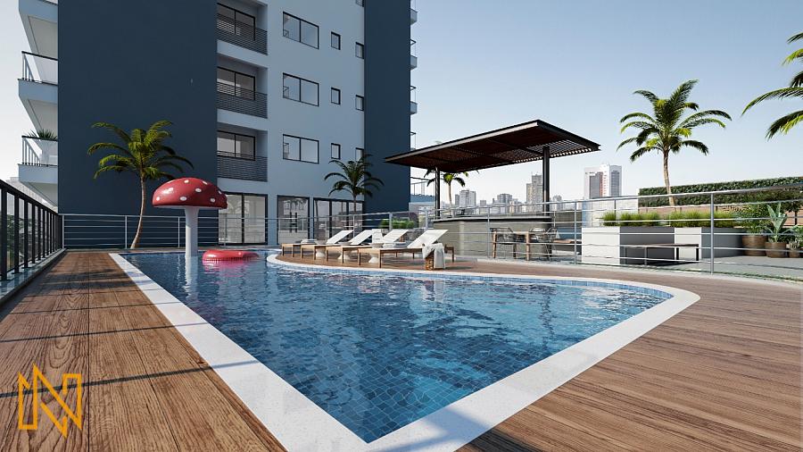 Apartamento Novo em Construção 2 Dormitórios na Praia Brava em Itajaí